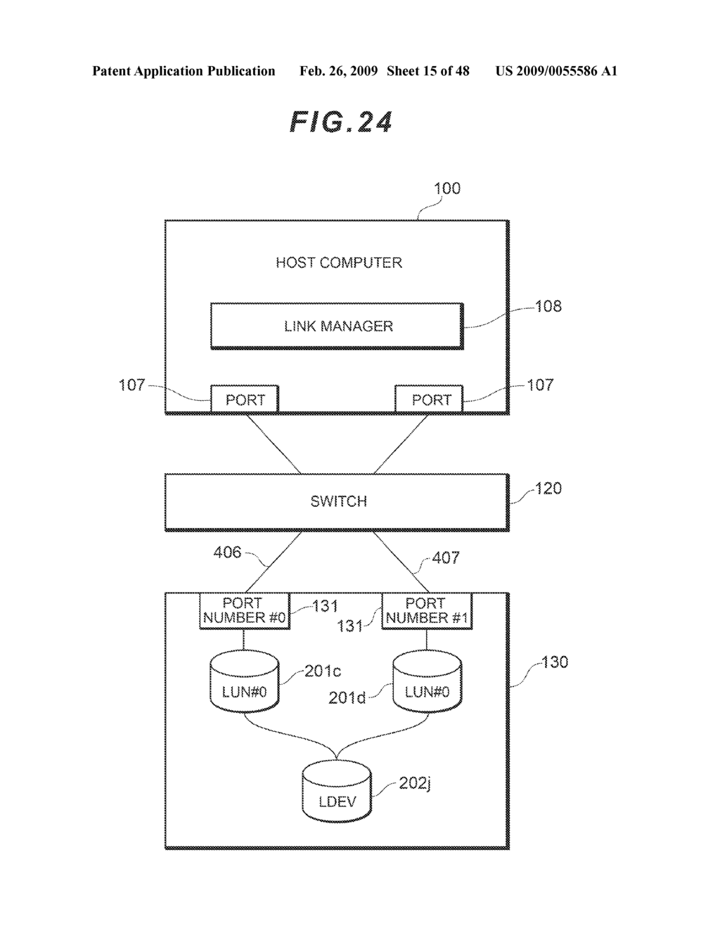 COMPUTER SYSTEM HAVING AN EXPANSION DEVICE FOR VIRTUALIZING A MIGRATION SOURCE LOGICAL UNIT - diagram, schematic, and image 16