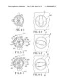 STOOL FLUSHING DEVICE HAVING CONTROL SWITCH AND LOCKING ASSEMBLY diagram and image