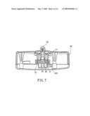 STOOL FLUSHING DEVICE HAVING CONTROL SWITCH AND LOCKING ASSEMBLY diagram and image