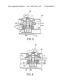 STOOL FLUSHING DEVICE HAVING CONTROL SWITCH AND LOCKING ASSEMBLY diagram and image