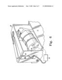 DEVICE AND METHOD FOR ADJUSTING THE PRESSURE BETWEEN A FLOOR CLEANING IMPLEMENT AND A FLOOR diagram and image