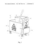 Devices for attachment to mop buckets diagram and image