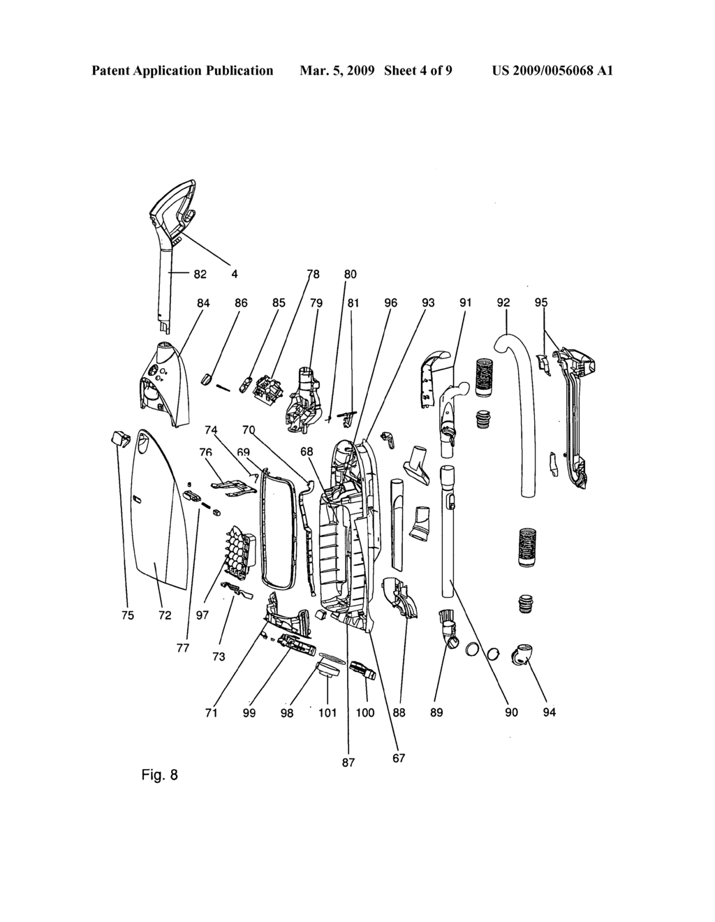 UPRIGHT VACUUM CLEANER - diagram, schematic, and image 05