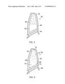 Component with tuned frequency response diagram and image