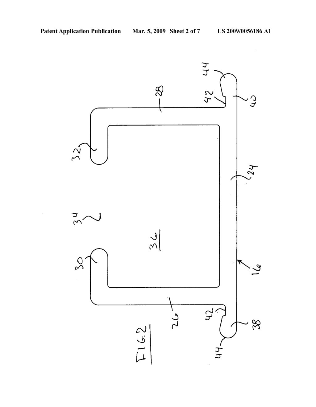 Overhead adjustable track support arrangement - diagram, schematic, and image 03