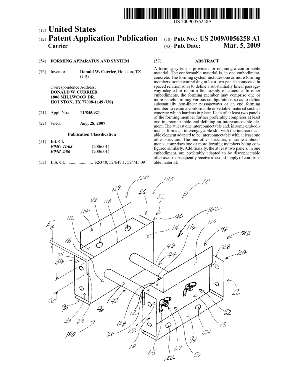 Forming Apparatus and System - diagram, schematic, and image 01