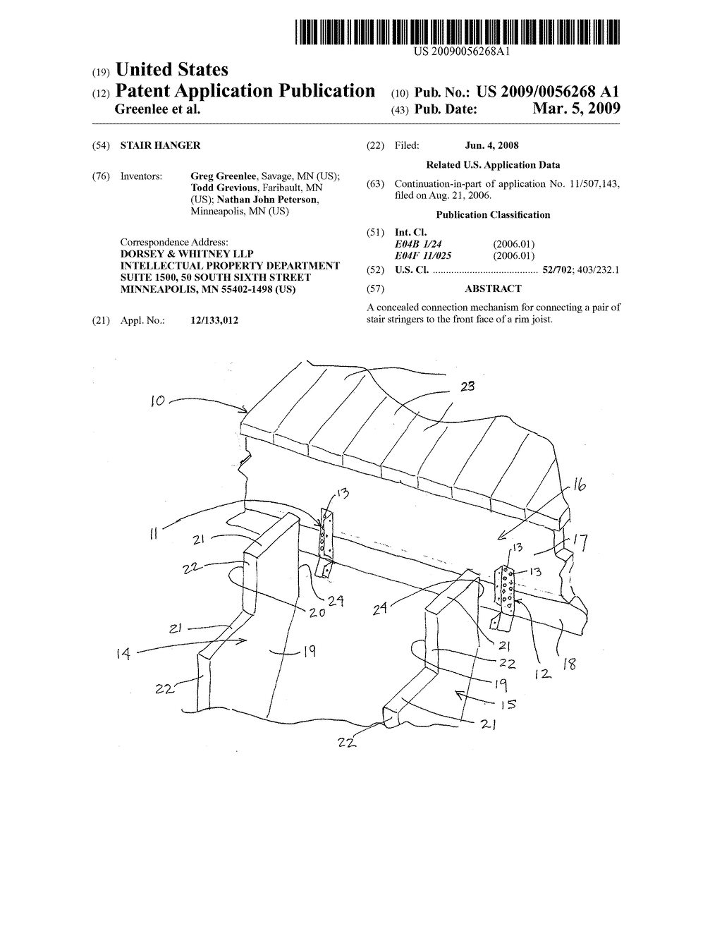 STAIR HANGER - diagram, schematic, and image 01