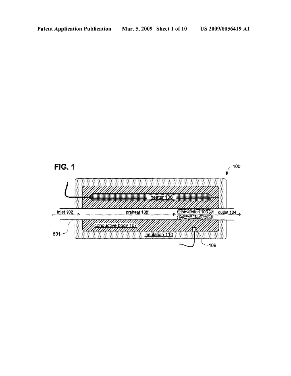 HIGH EFFICIENCY, LOW LOSS NO TO NO2 CATALYTIC CONVERTER - diagram, schematic, and image 02