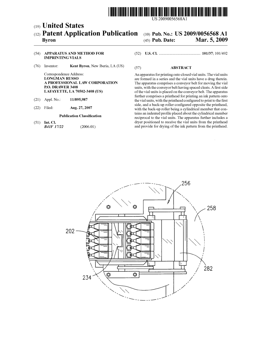 Apparatus and method for imprinting vials - diagram, schematic, and image 01