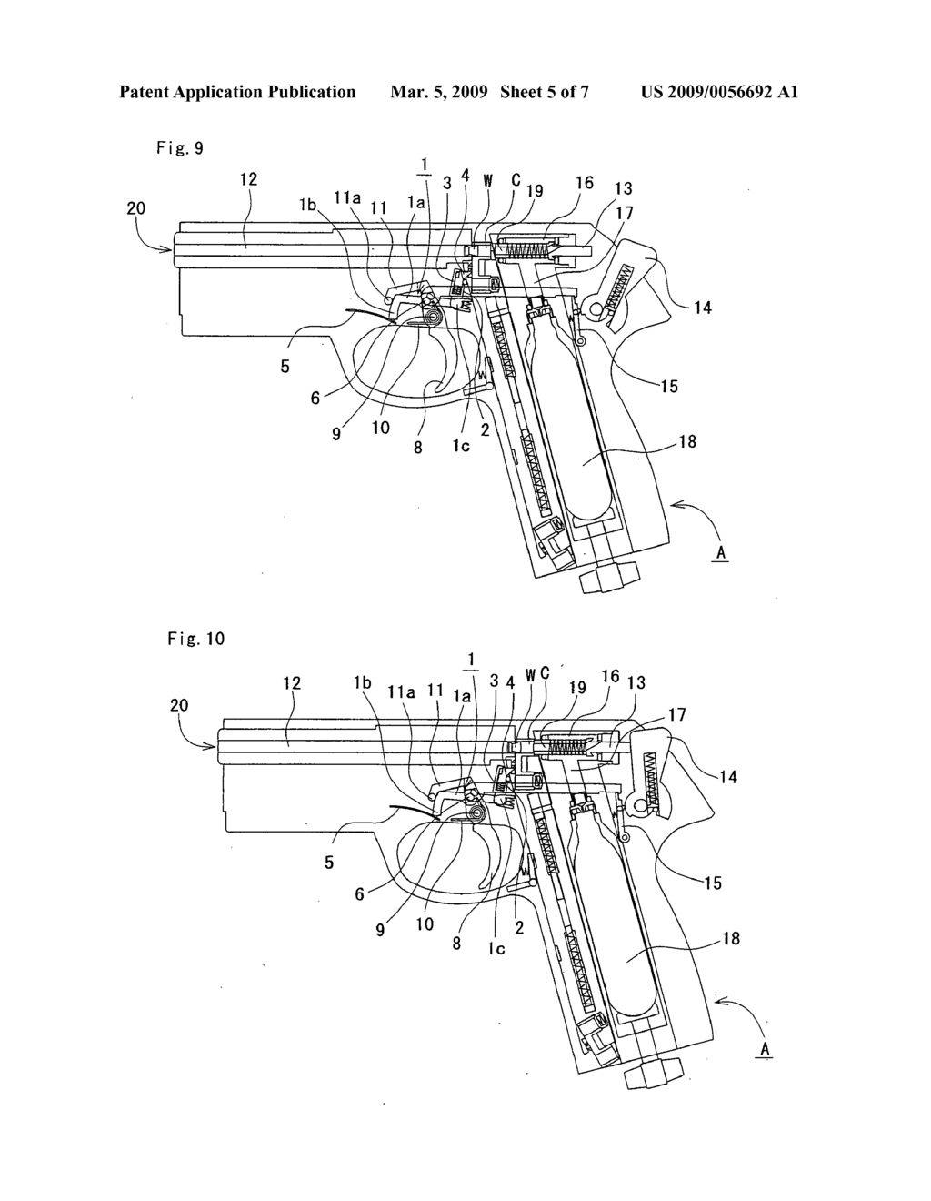 Rotary clip rotation mechanism for air gun - diagram, schematic, and image 06