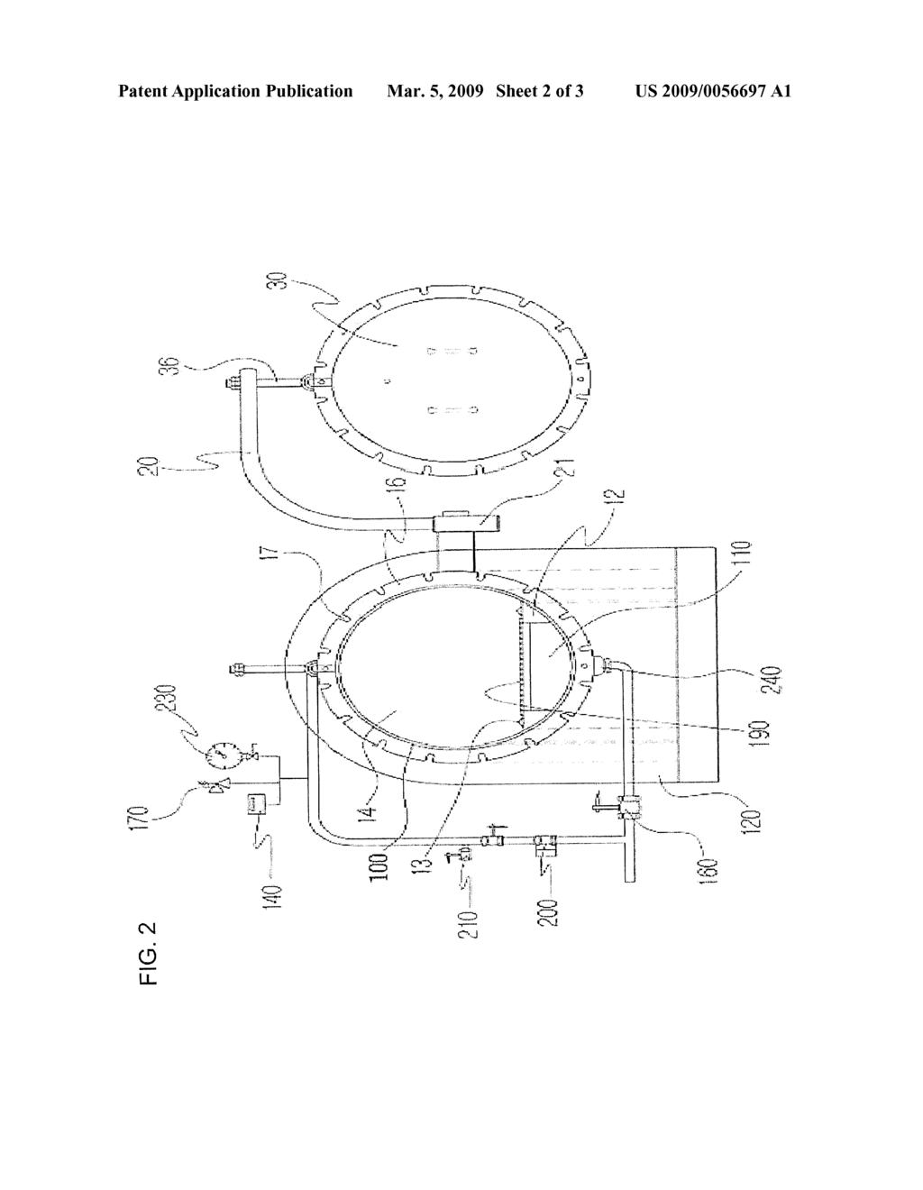 Direct-heating type carcass processing apparatus using vacuum - diagram, schematic, and image 03