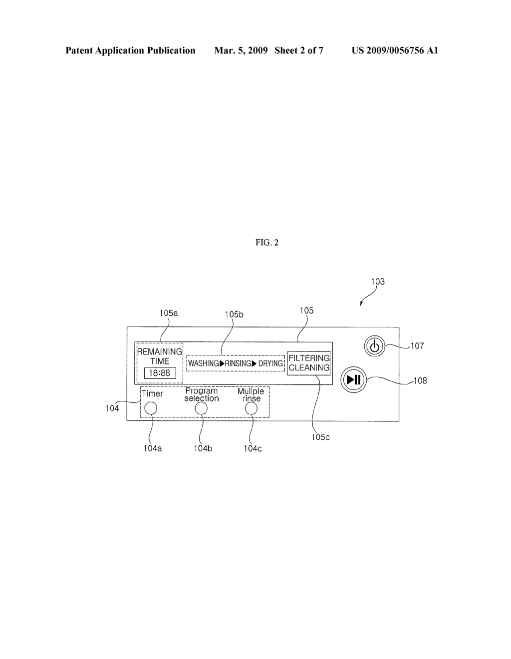 DISHWASHER AND METHOD OF CONTROLLING A DISHWASHER - diagram, schematic, and image 03