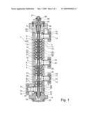 Controllable pressure-reducing valve and device for the generation of pressure change signals diagram and image