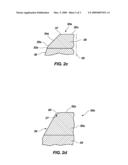 CHAMFERED EDGE GAGE CUTTERS, DRILL BITS SO EQUIPPED, AND METHODS OF CUTTER MANUFACTURE diagram and image