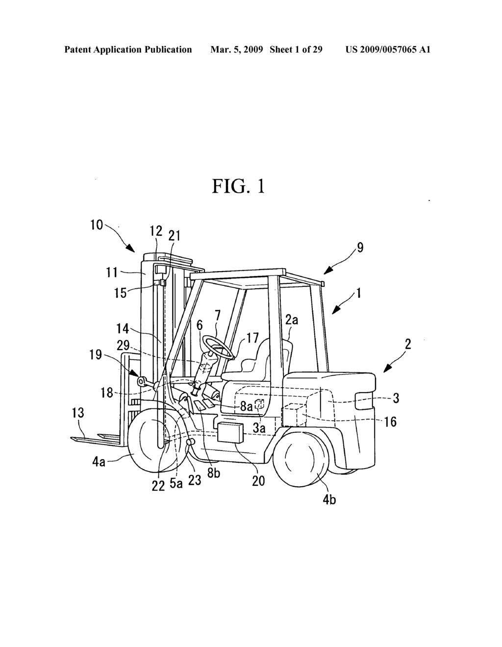 Forklift and Method of Controlling Safety Against Overturning for Forklift - diagram, schematic, and image 02