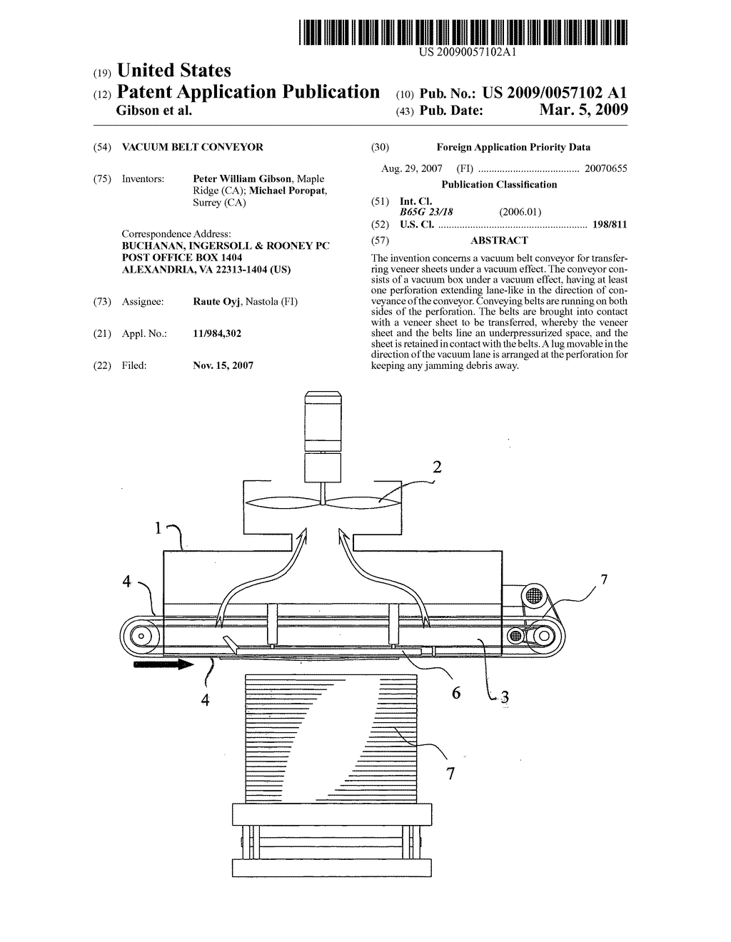 Vacuum belt conveyor - diagram, schematic, and image 01