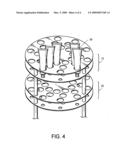 Rotating stand (carousel) bottle and tube holder diagram and image