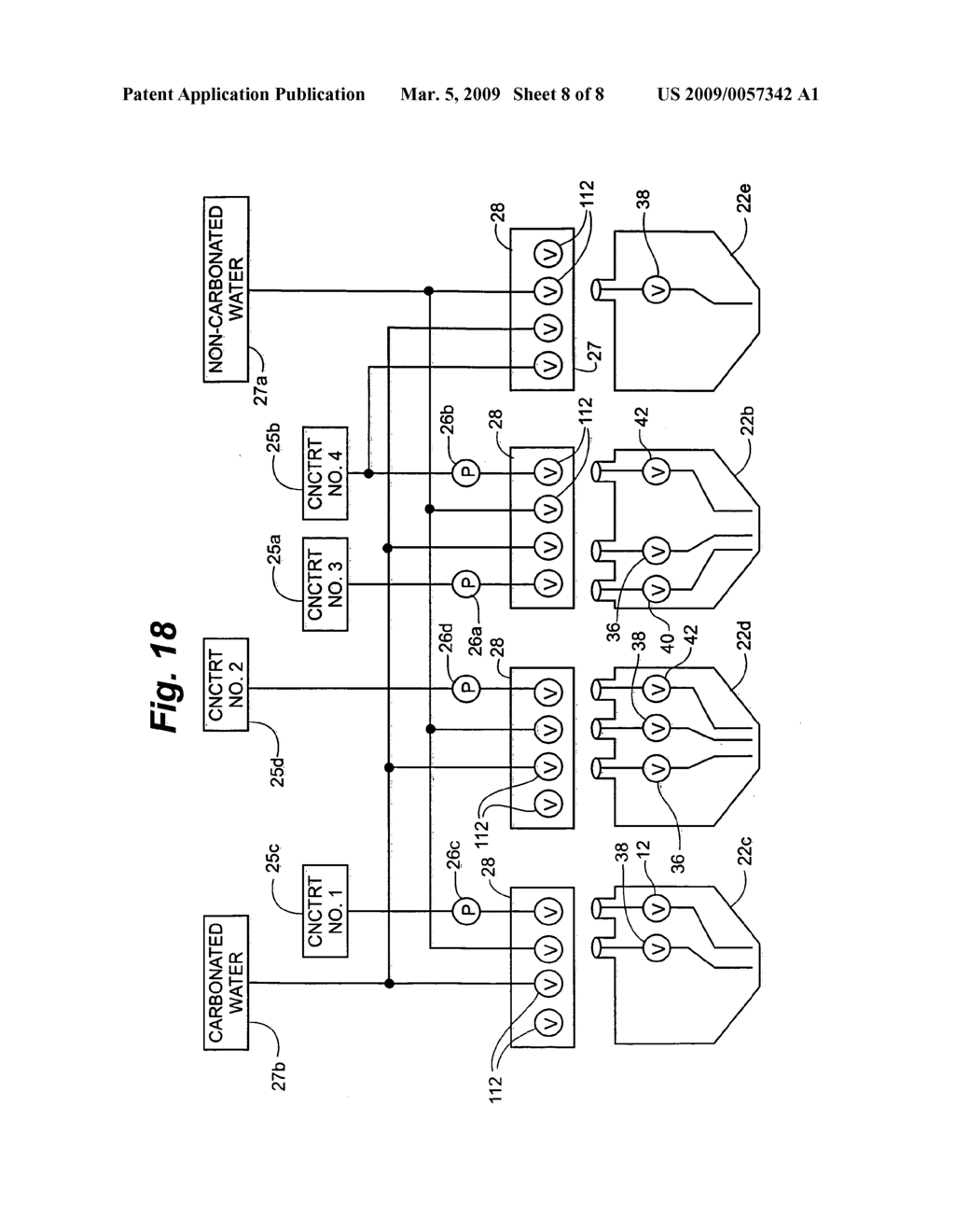 BEVERAGE DISPENSING SYSTEM WITH A HEAD CAPABLE OF DISPENSING PLURAL DIFFERENT BEVERAGES - diagram, schematic, and image 09