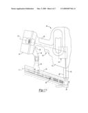 NAILER HAVING MECHANISM FOR PRE-POSITIONING NAIL diagram and image