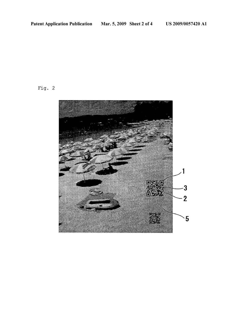 Clear Two-Dimensional Code, Article Having Clear Two-Dimensional Code Attached Thereto, Method for Printing Two-Dimensional Code and Method For Displaying Two-Dimensional Code - diagram, schematic, and image 03