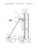 Adjustable vertical brace diagram and image