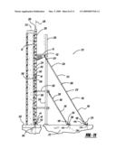 Adjustable vertical brace diagram and image