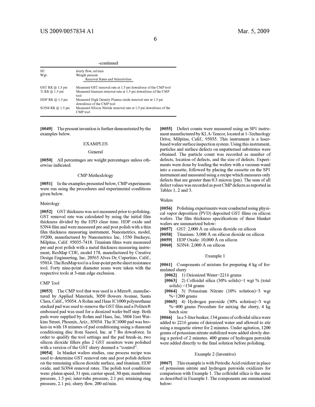 Method for Chemical Mechanical Planarization of Chalcogenide Materials - diagram, schematic, and image 07