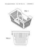 Shop Basket To Be Attached To Supermarket Car diagram and image