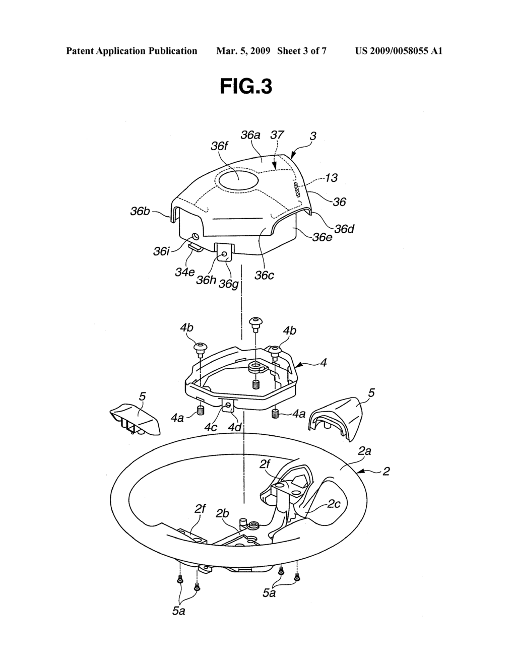 STEERING WHEEL WITH AIR BAG DEVICE - diagram, schematic, and image 04