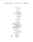 Steering shock absorbing apparatus for motor vehicle diagram and image