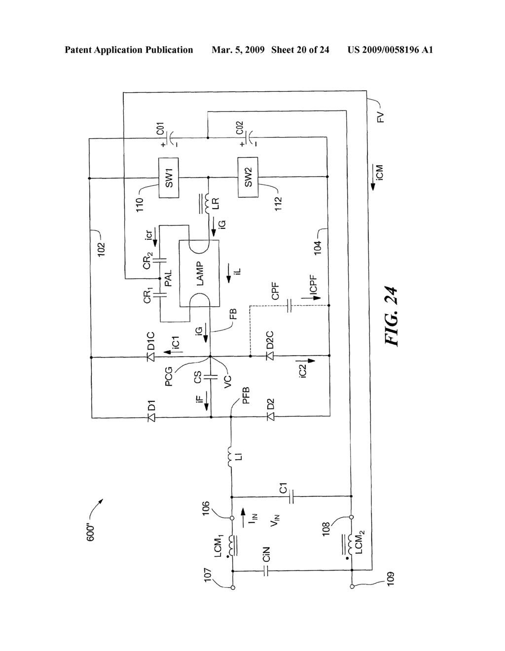 CIRCUIT HAVING EMI AND CURRENT LEAKAGE TO GROUND CONTROL CIRCUIT - diagram, schematic, and image 21