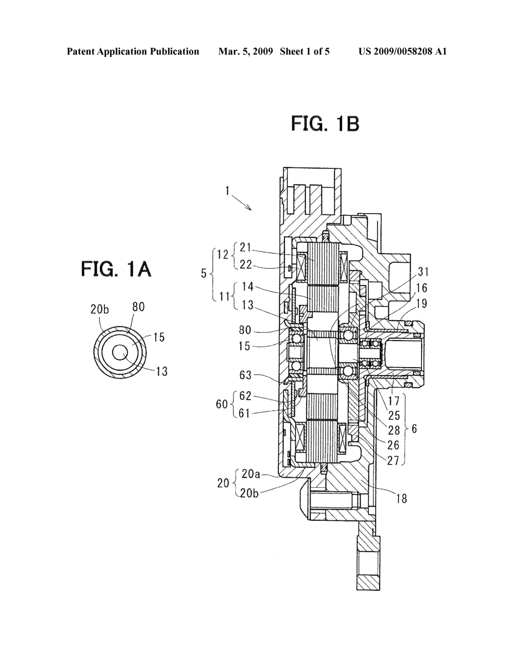 ELECTRIC MOTOR AND AN ACTUATOR HAVING THE SAME - diagram, schematic, and image 02