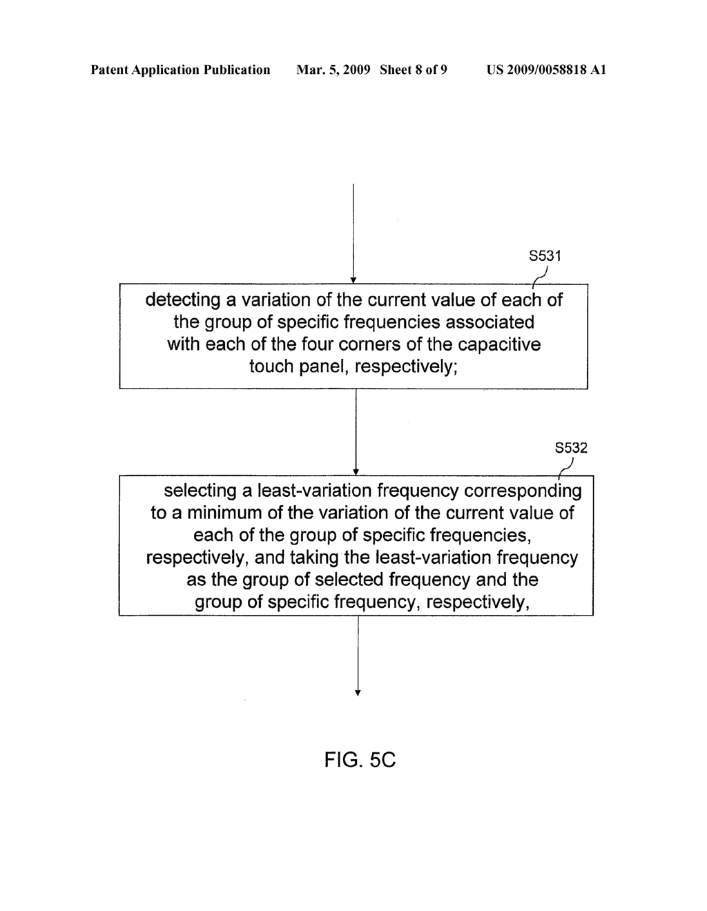 DEVICE AND METHOD FOR DETERMINING TOUCH POSITION ON SENSING AREA OF CAPACITIVE TOUCH PANEL - diagram, schematic, and image 09