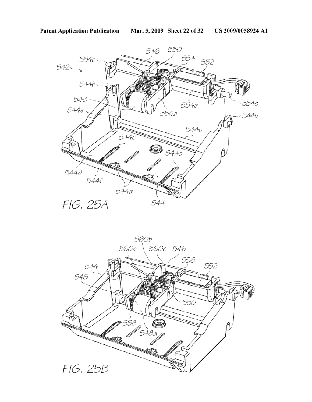 Printhead Capping Mechanism Having Multiple Gear Assemblies and Method of Assembling Same - diagram, schematic, and image 23