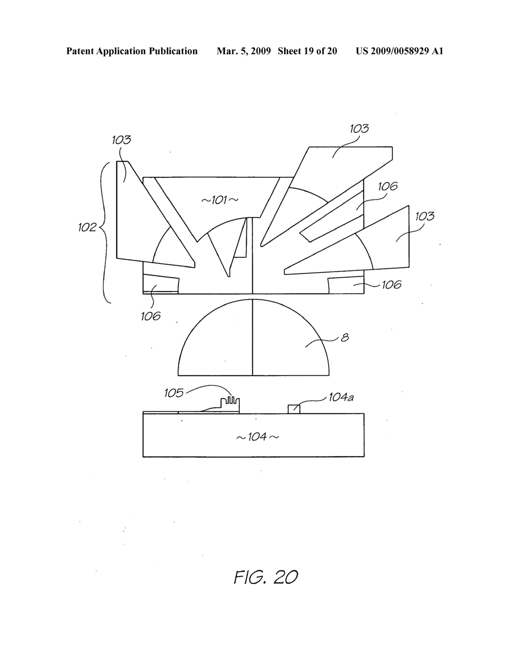 PRINTHEAD ASSEMBLY WITH SUPPORT PERMITTING FASTENING OF PCB EXTERNAL THERETO - diagram, schematic, and image 20