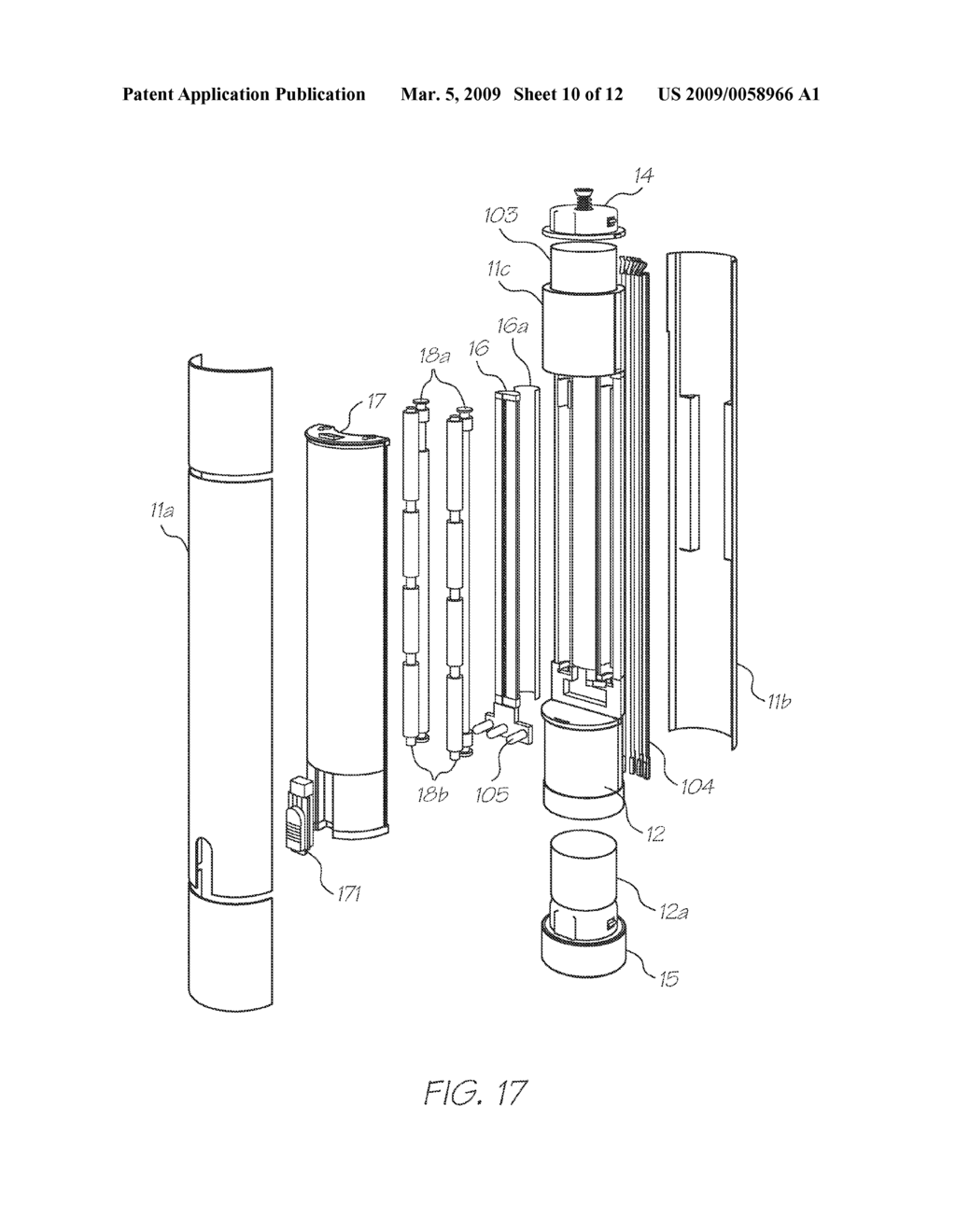 HAND-HELD MODULAR SYSTEM WITH PRINTER AND INTERNAL REPLACEABLE INK CARTRIDGE - diagram, schematic, and image 11