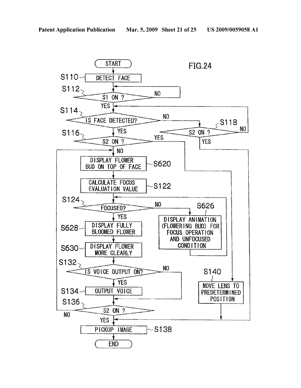 IMAGE PICKUP APPARATUS AND FOCUSING CONDITION DISPLAYING METHOD - diagram, schematic, and image 22