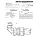 PROJECTION LENS SYSTEM AND METHOD diagram and image