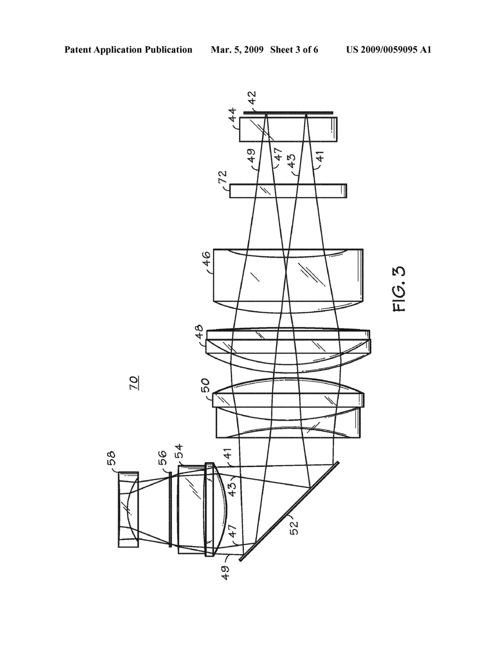 PROJECTION LENS SYSTEM AND METHOD - diagram, schematic, and image 04