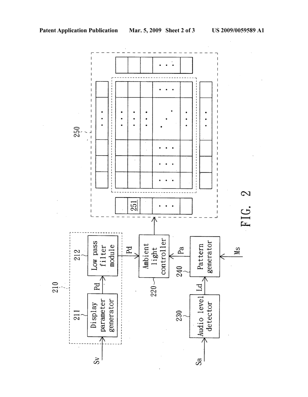 Ambient light system and method for generating ambient light - diagram, schematic, and image 03