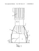 Lighting device with a wallwash reflector assembly diagram and image