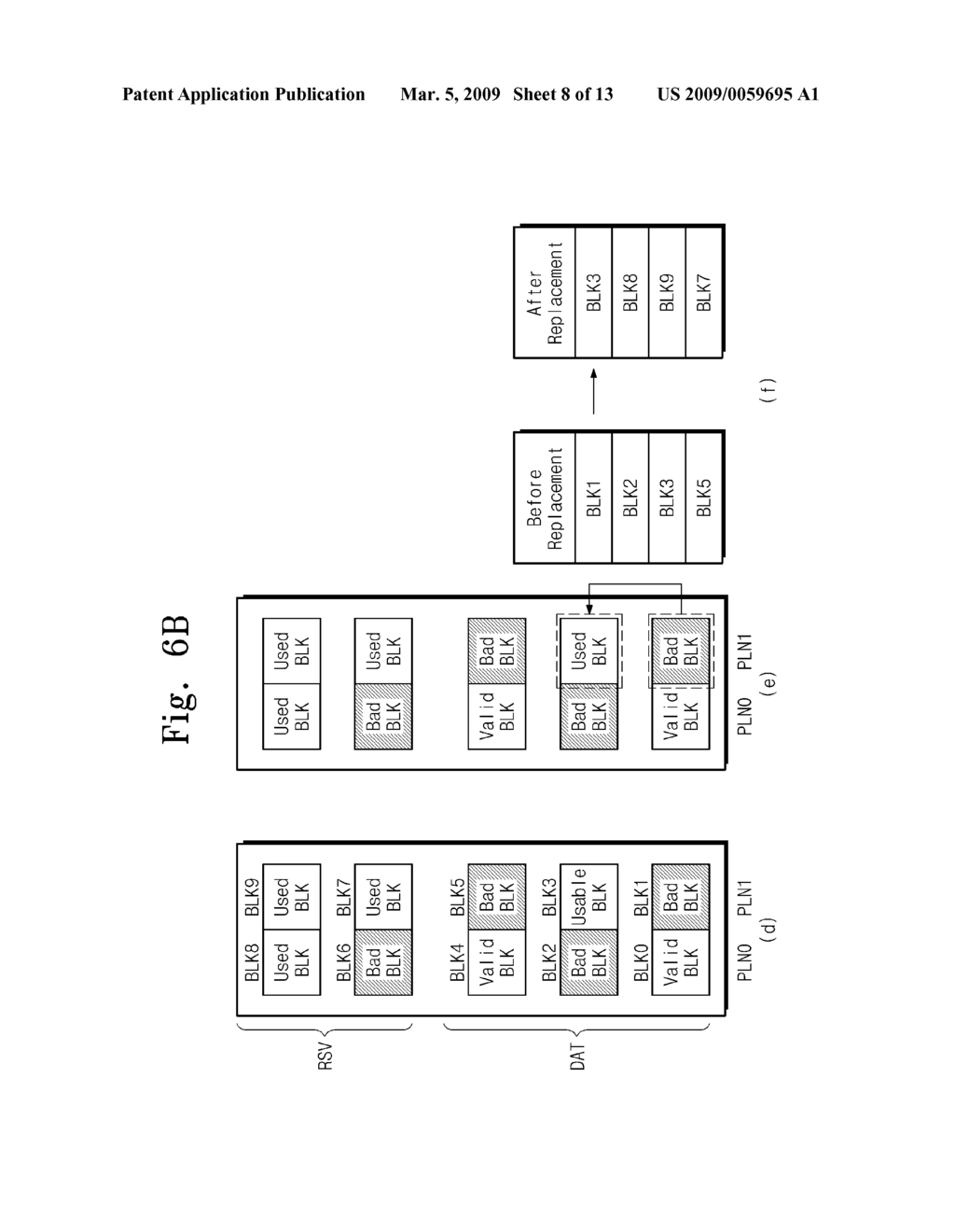 SEMICONDUCTOR MEMORY DEVICE AND BLOCK MANAGEMENT METHOD OF THE SAME - diagram, schematic, and image 09