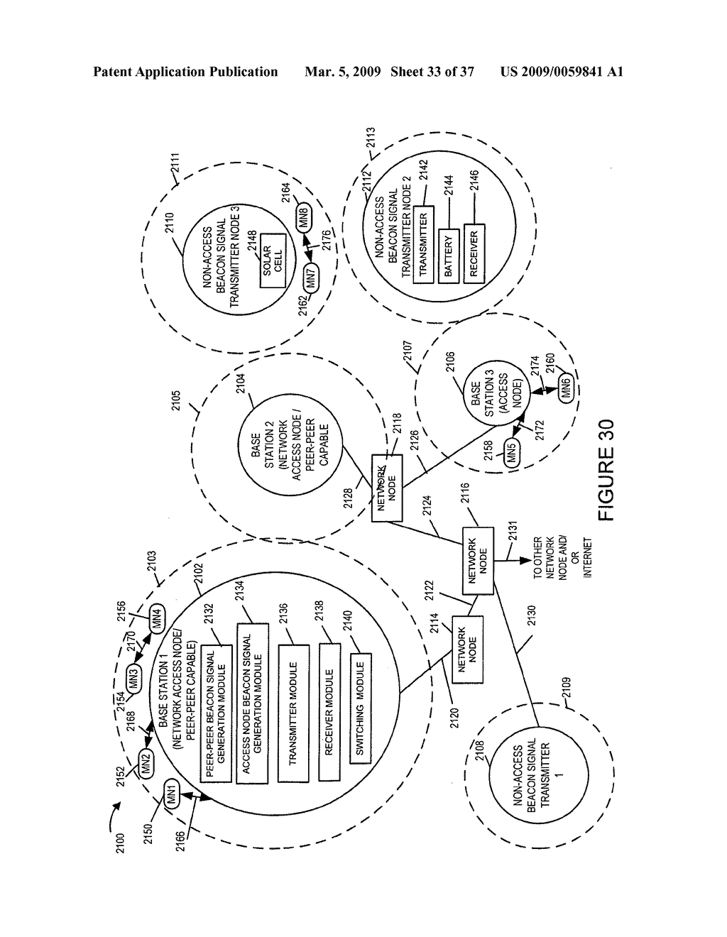 Wireless communication methods and apparatus using beacon signals - diagram, schematic, and image 34