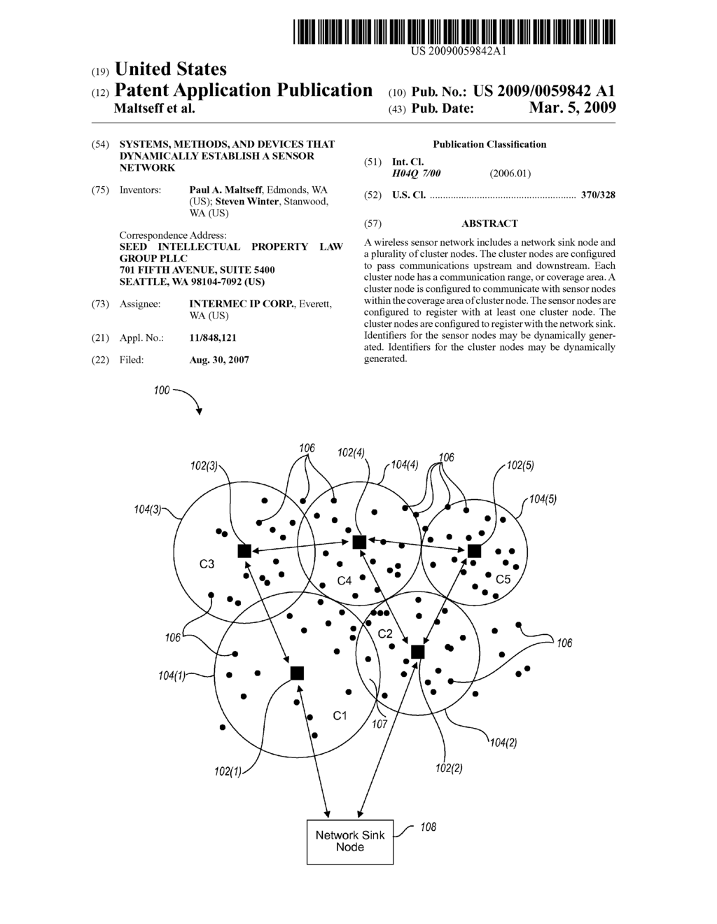 SYSTEMS, METHODS, AND DEVICES THAT DYNAMICALLY ESTABLISH A SENSOR NETWORK - diagram, schematic, and image 01