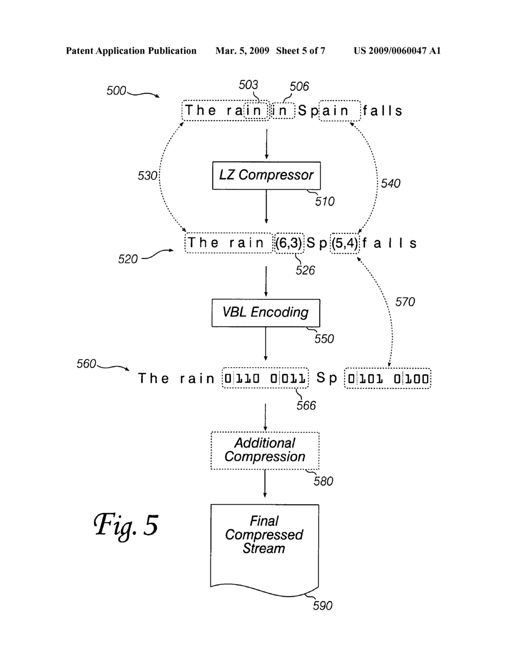 Data compression using an arbitrary-sized dictionary - diagram, schematic, and image 06