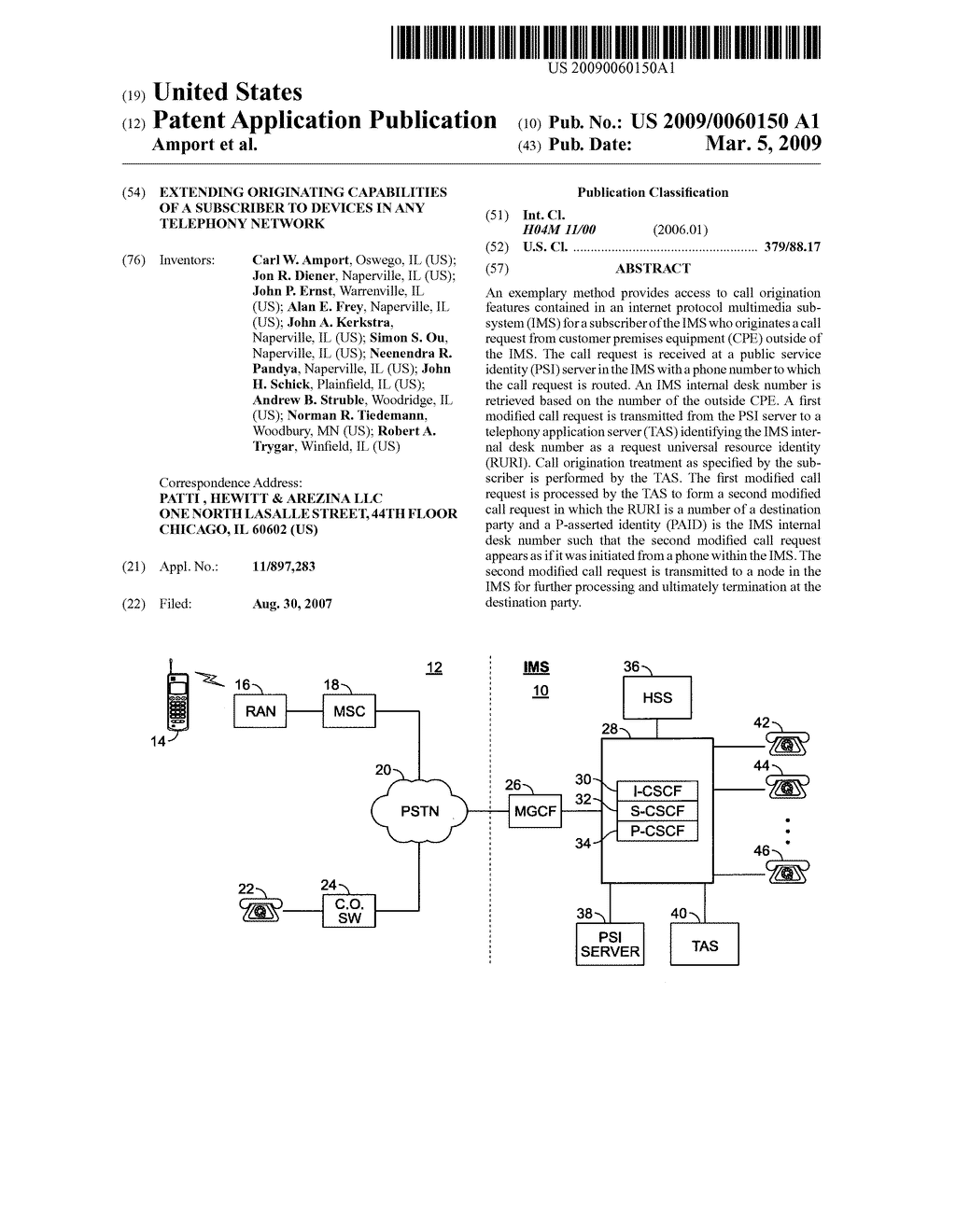 Extending originating capabilities of a subscriber to devices in any telephony network - diagram, schematic, and image 01