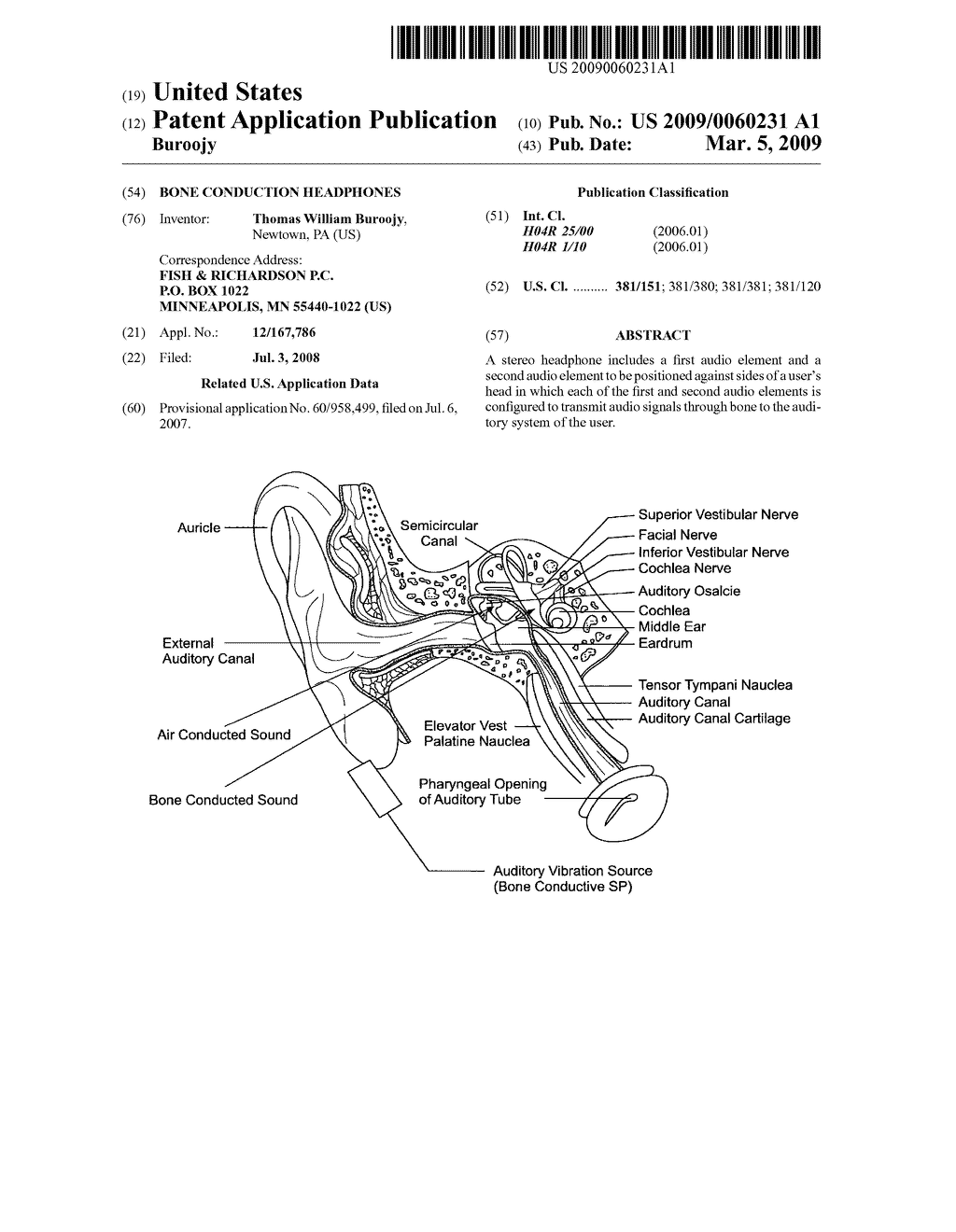 Bone Conduction Headphones - diagram, schematic, and image 01