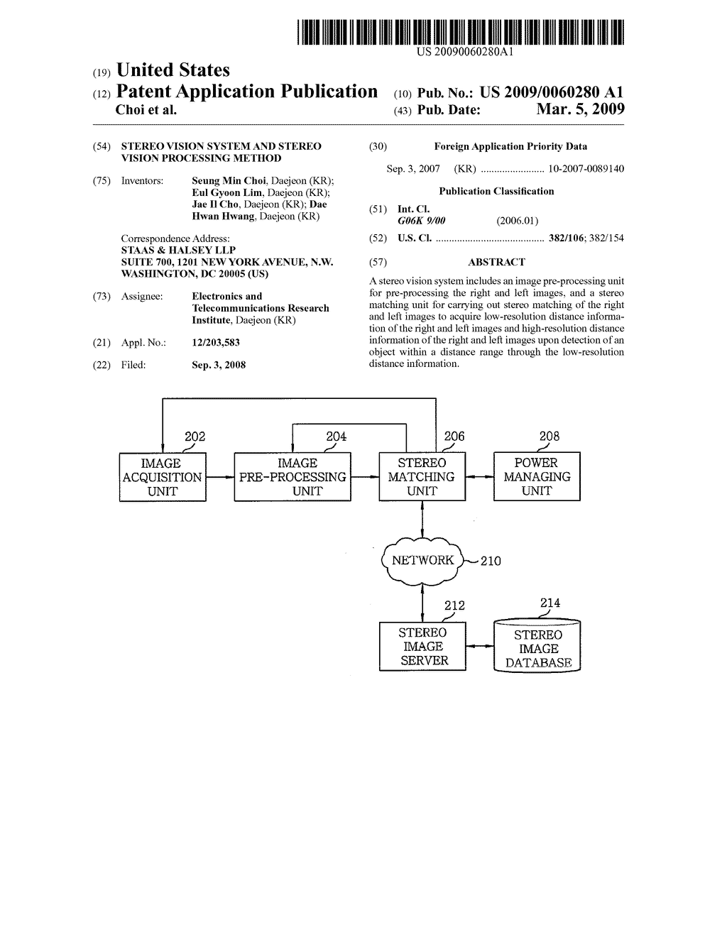 STEREO VISION SYSTEM AND STEREO VISION PROCESSING METHOD - diagram, schematic, and image 01