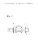 Slider For Linear Motion Rolling Guide Unit diagram and image