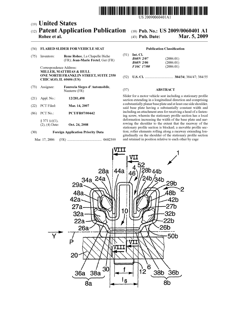 Flared Slider for Vehicle Seat - diagram, schematic, and image 01